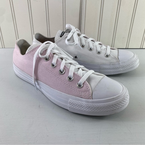 Converse Women’s AllStar Custom Color Pink‎ & White Low-Top Sneakers Sz 10 - Picture 2 of 15